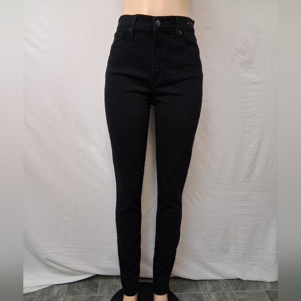 GAP High-Rise Black Skinny Jean Size 30/10 - Picture 10 of 17